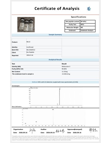 ML10 certificate, batch ML10260912